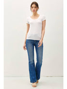 Ultra Soft Basic Scoop Neck Baby Tee