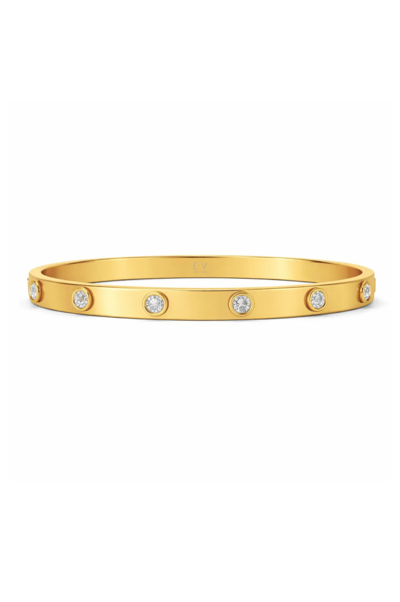 Nell Bezel Bangle Bracelet