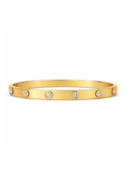 Nell Bezel Bangle Bracelet