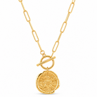 Asher Compass Pendant Toggle Chain Necklace