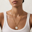 Alba Mother Of Pearl Pendant Necklace