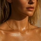 Rozlyn Beaded Ball Chain Necklace