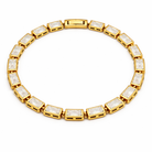 Monroe Baguette Bezel Tennis Chain Bracelet