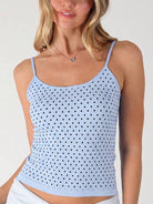 NS8581 - Black Polka Strap Cami