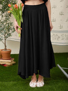 Box Pleated Midi Skirt