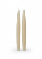 Unscented Taper Candles in Box, Cream Color, Set of 2