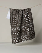 Blossoming Bandanna Brown Tea Towel | Geometry
