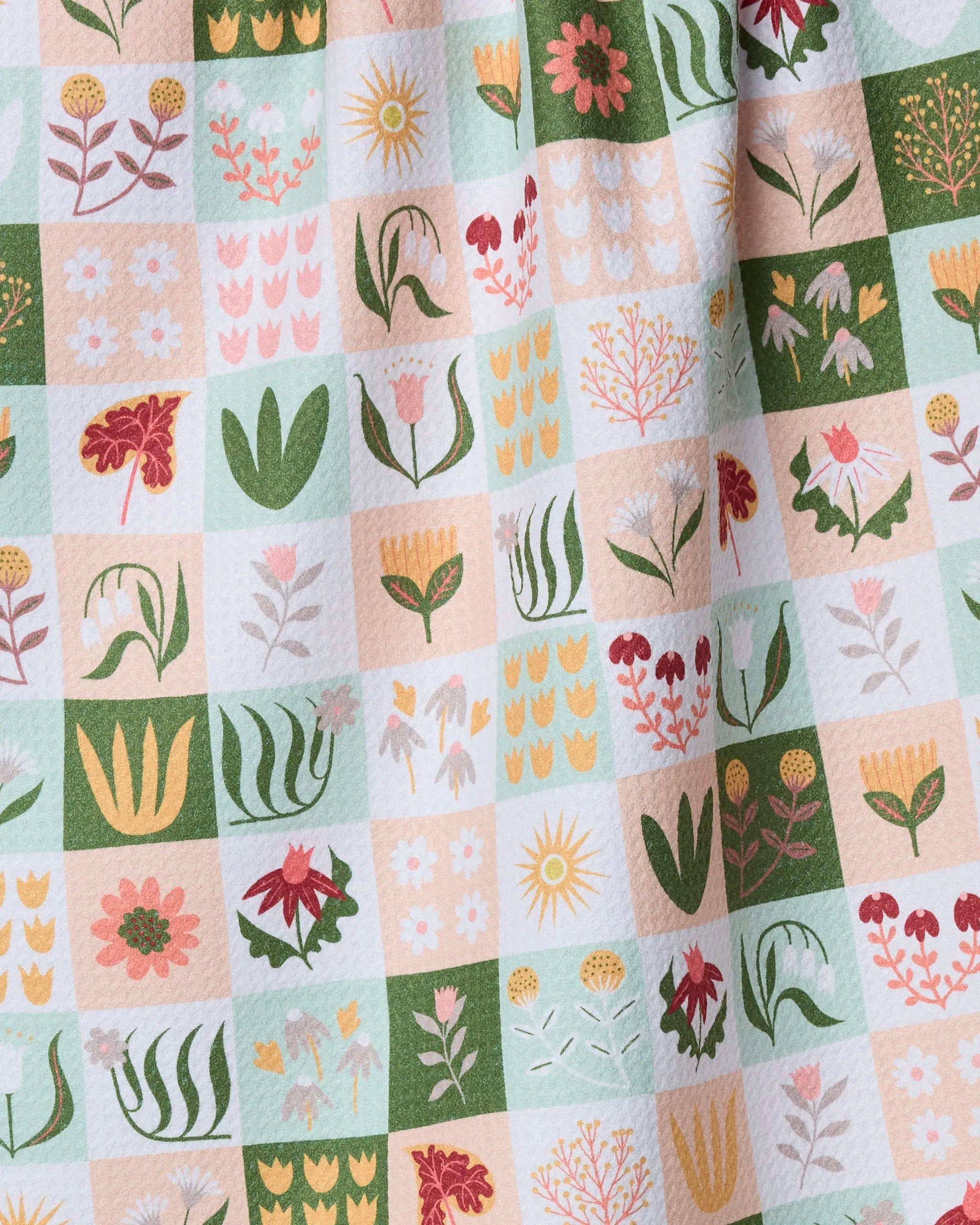 Patchwork Garden Tea Towel | Geometry