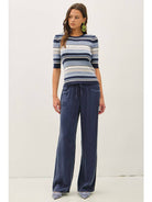 Air-Washed Loose Fit Wide Leg Pants