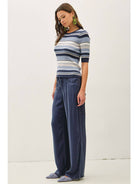 Air-Washed Loose Fit Wide Leg Pants