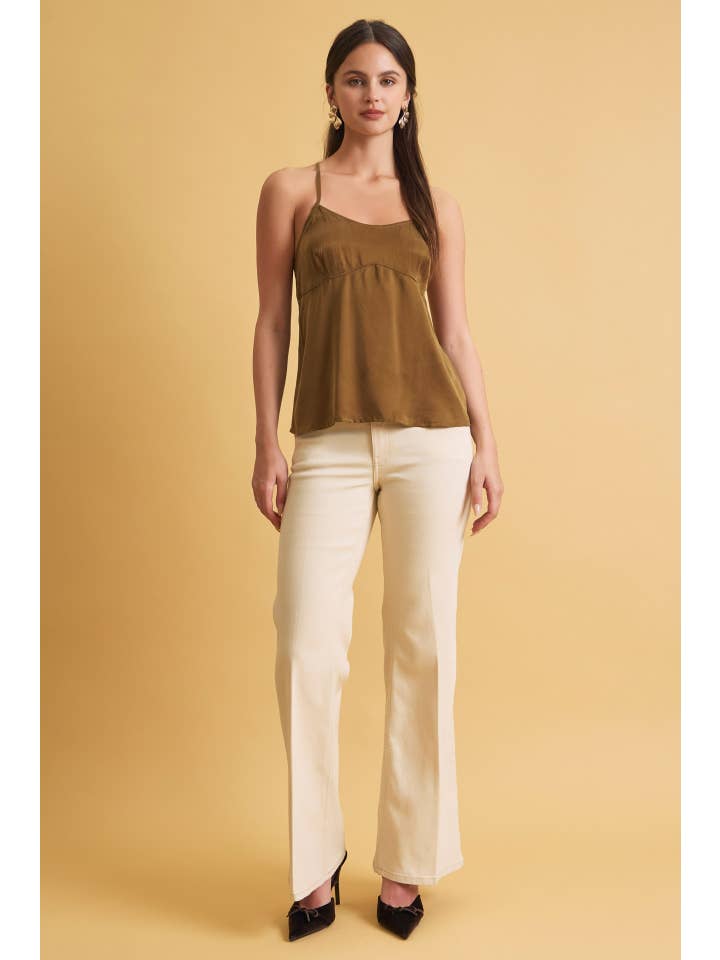 Air-Washed Strappy Cami Top