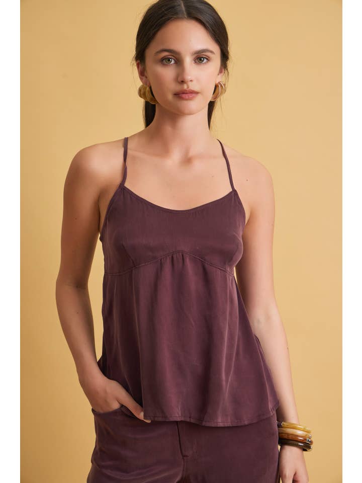 Air-Washed Strappy Cami Top