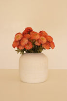 Bundle of 7 Artificial Orange Ball Dahlias