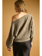 Long Sleeve Boat Neck Top