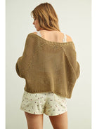 Long Sleeve Cropped Cardigan - Mocha