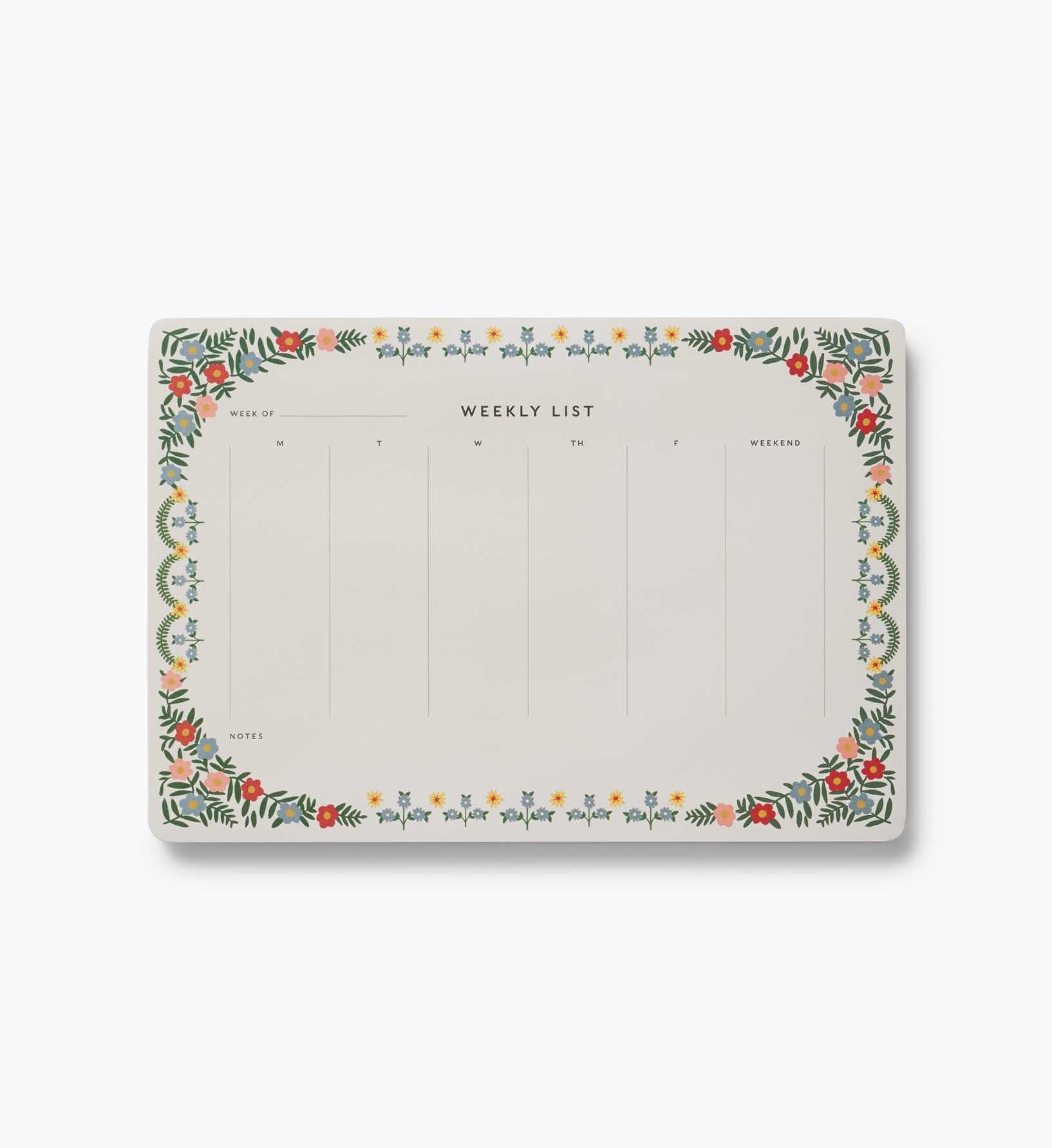 Weekly Desk Pad