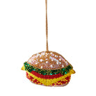 Cheeseburger Beaded Ornament