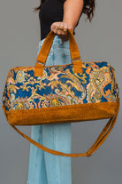 Mustard & Multicolored Patterned Duffel