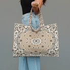 Tan Bandana Tote