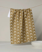 Gilded Bloom Geometry Tea Towel