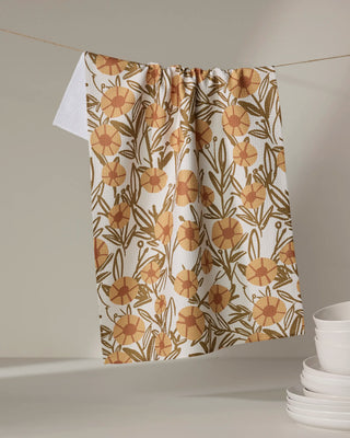 Sunflower Fields Tea Towel | Geometry