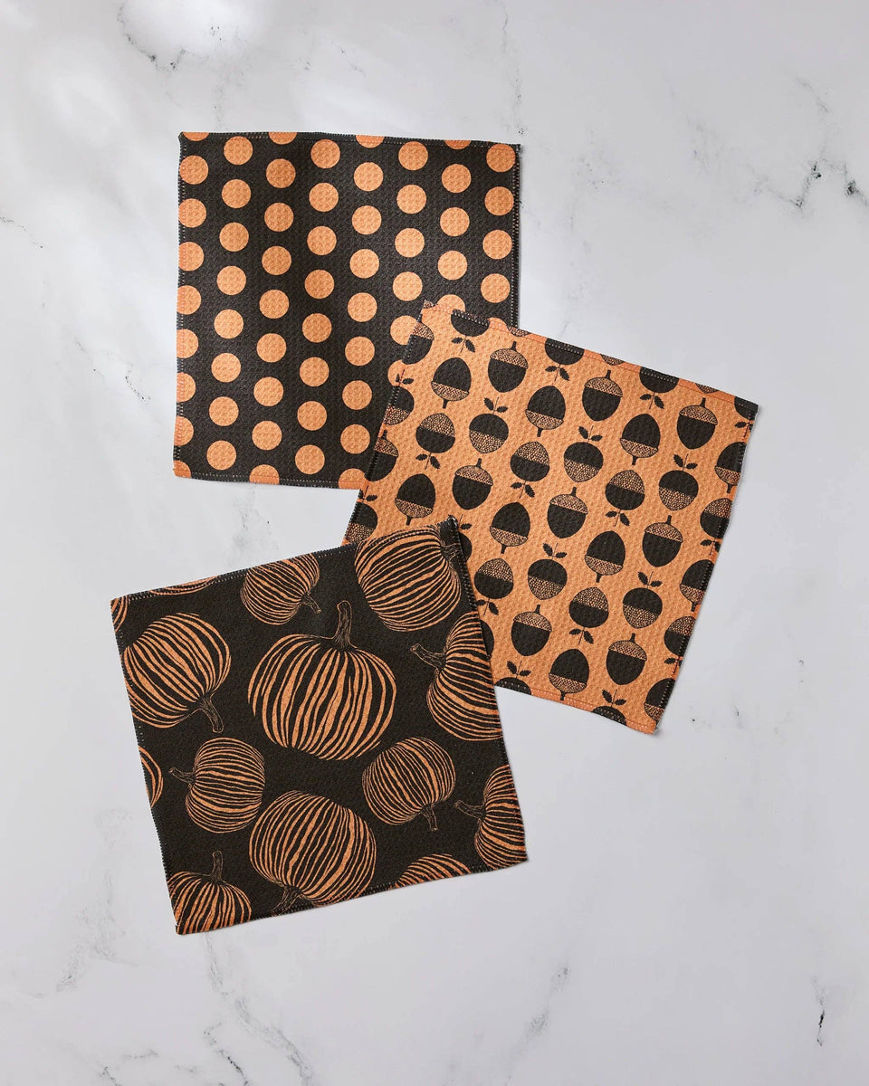 Autumn Noir Dishcloth Set by GEOMETRY