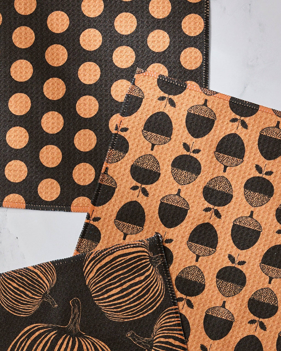 Autumn Noir Dishcloth Set by GEOMETRY