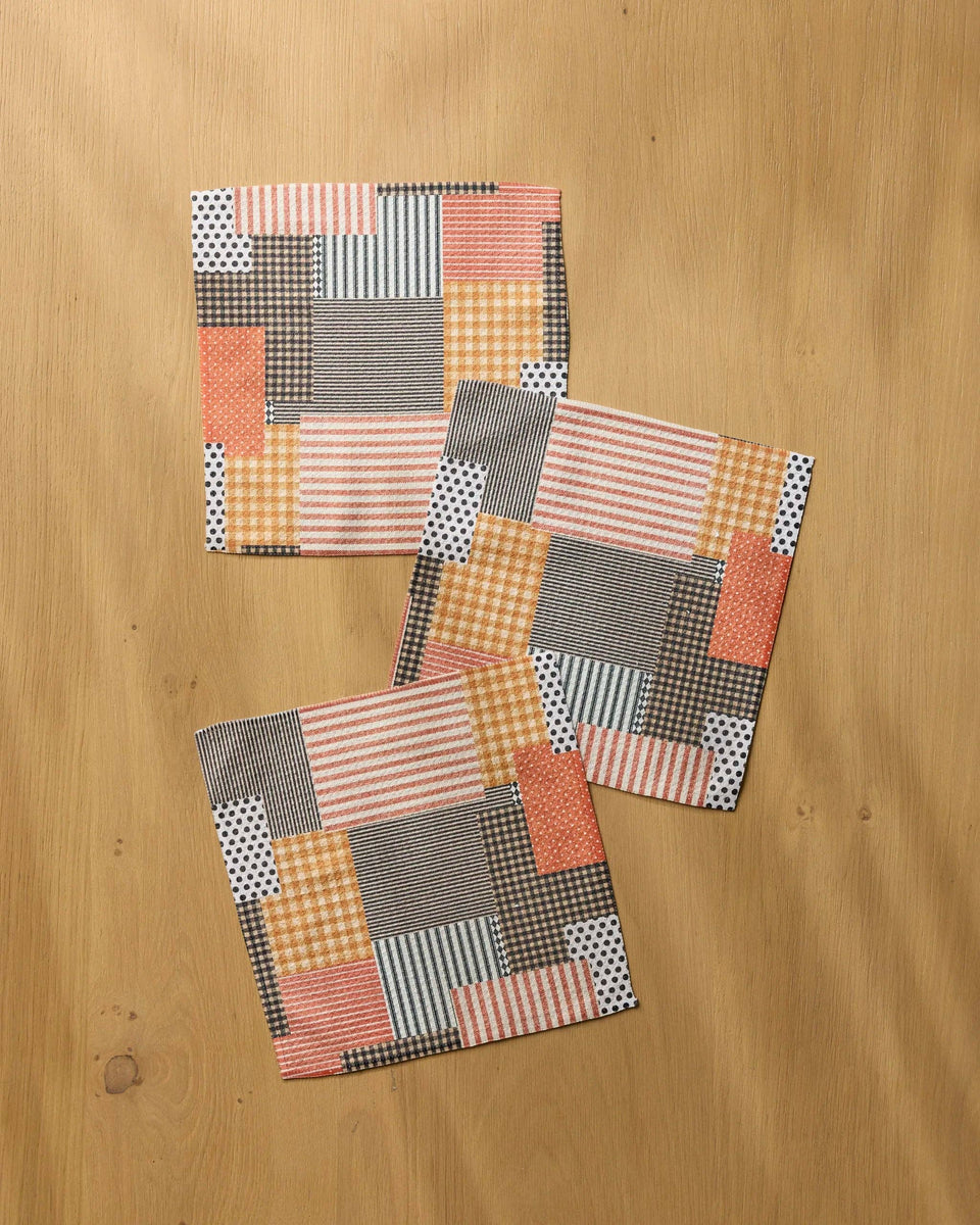Patch and Pumpkin Dishcloth Set by GEOMETRY