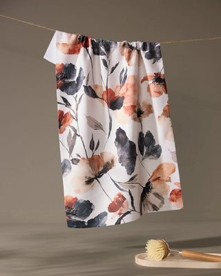 Moody Poppy Tea Towel | Geometry