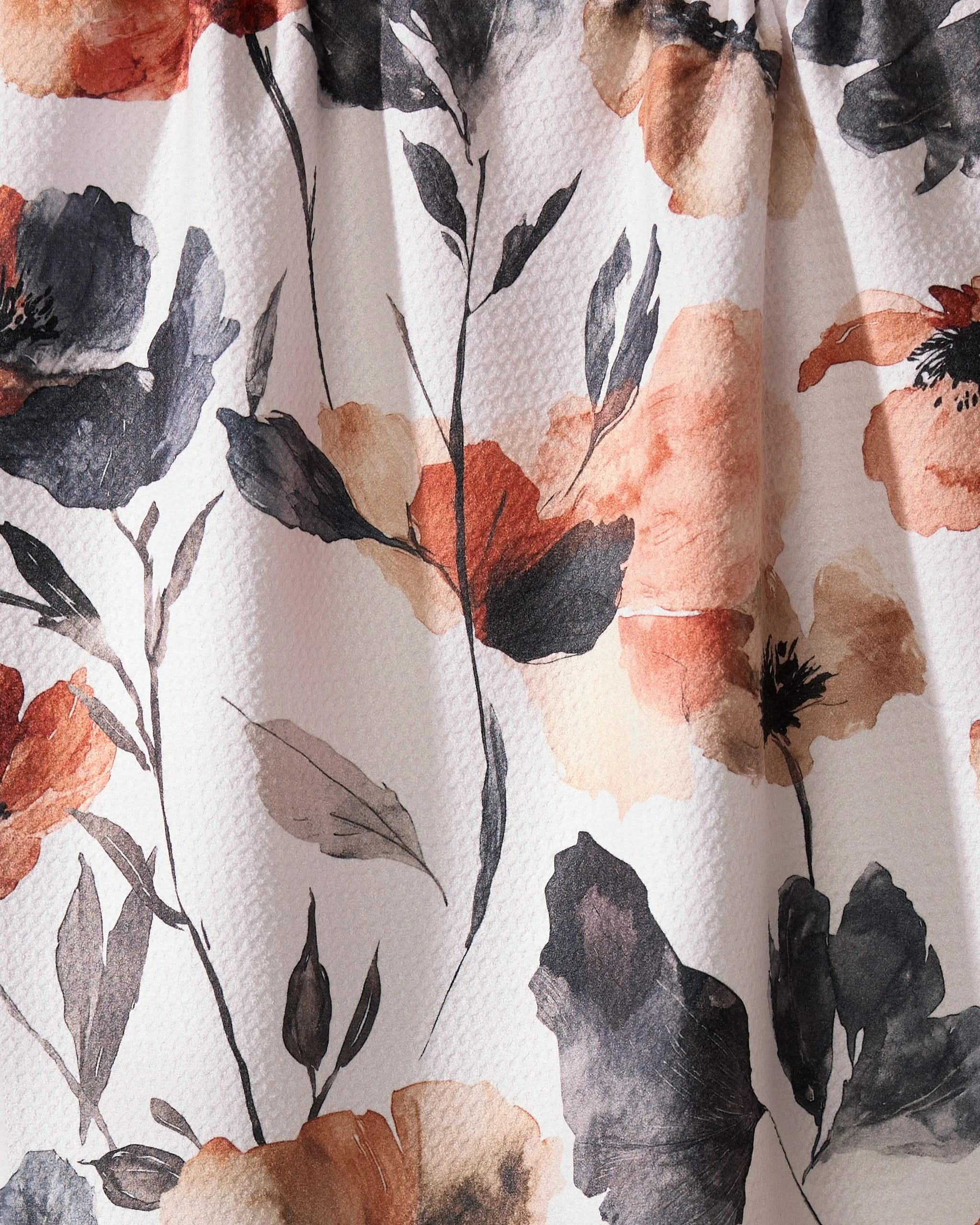Moody Poppy Tea Towel | Geometry