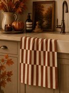 Geometry Harvest Stripe Tea Towel