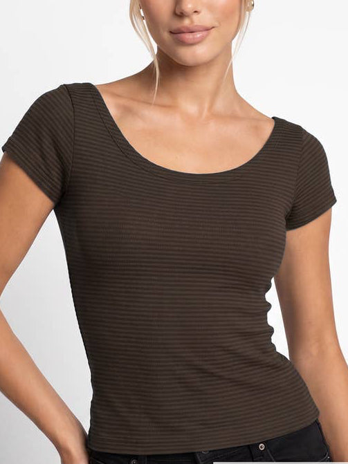 NS8540 - Reversible Striped Top