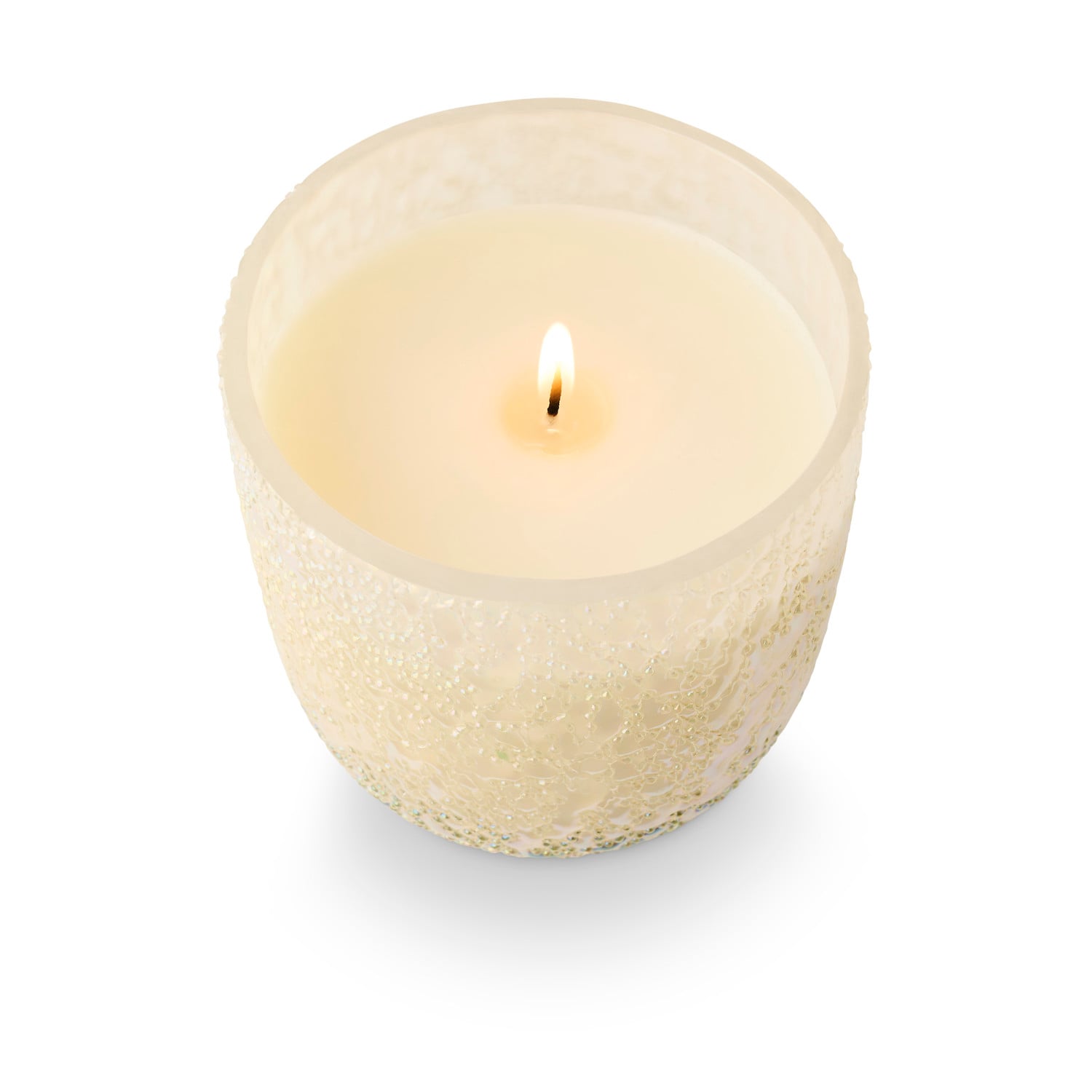 Winter White Beaded Glass