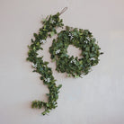 Faux Holly Garland with White Berries