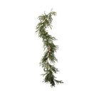 Faux Cedar Garland with Natural Pinecones