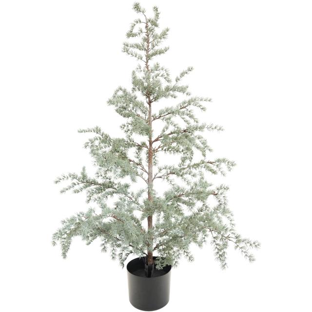 Faux Evergreen Tree in Plastic Pot, KD