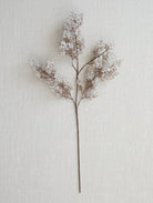 Faux Juniper Branch, Brown & Snow Finish