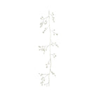 Metal Wire Garland with Faux Pearls, Gold Finish