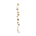 Faux Magnolia Flower Garland with Glitter & Jewels, Blush Color