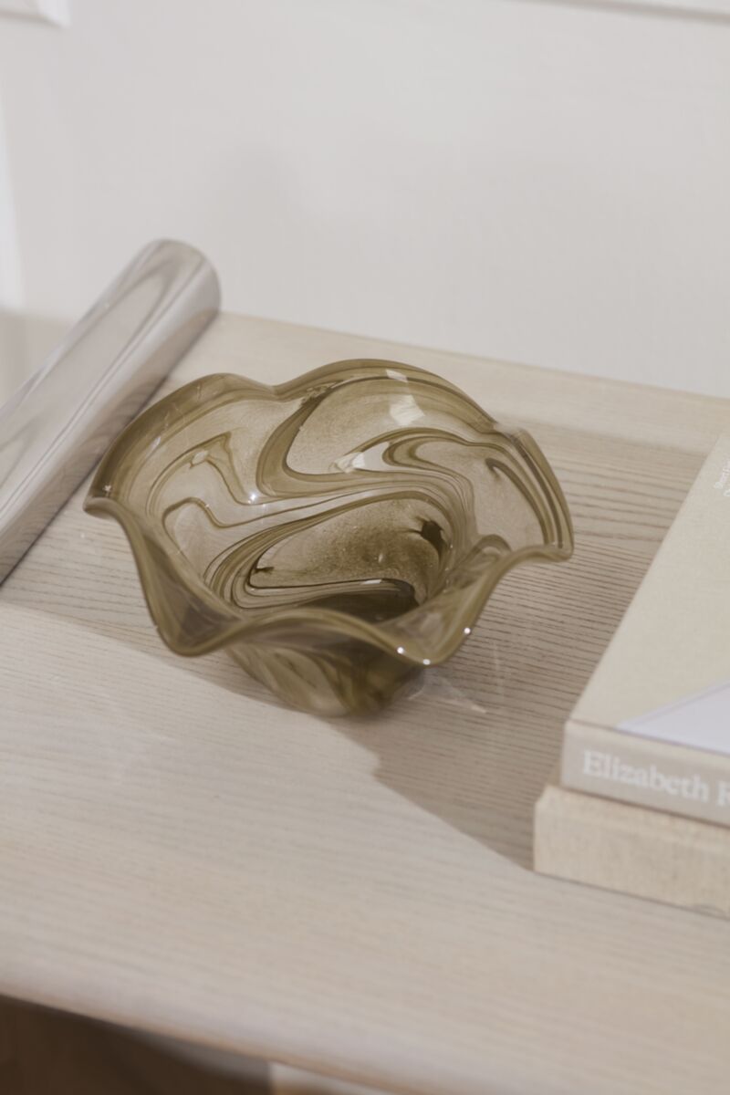 Swirled Glass Bowl