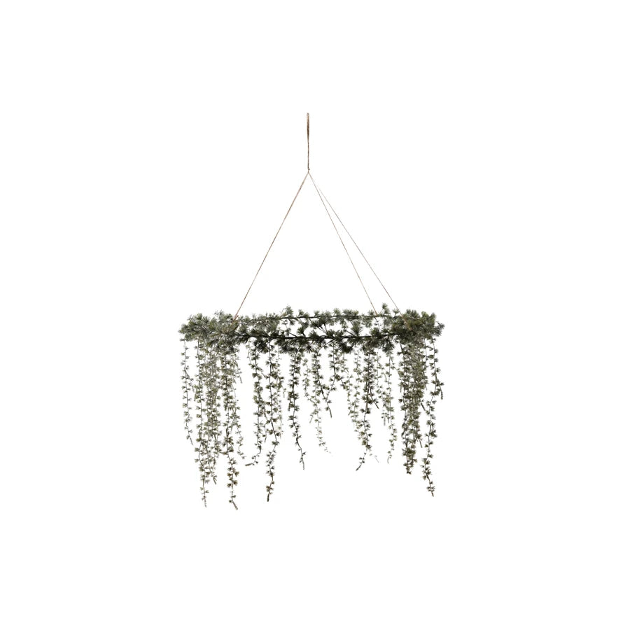 Hanging Faux Cedar Wreath