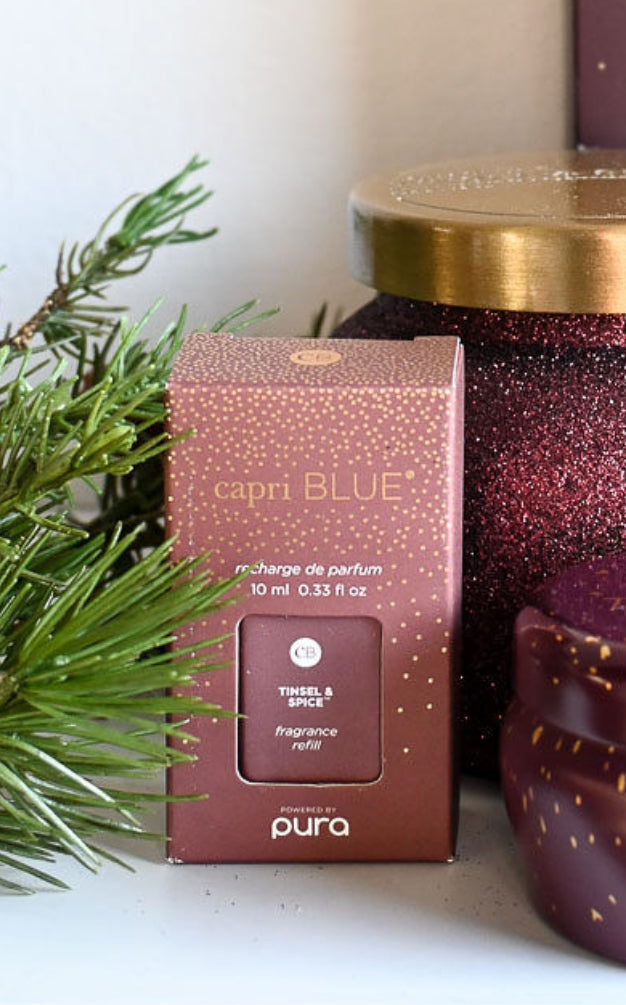 CB + Pura Diffuser Refill – Tinsel & Spice | Capri Blue